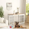 Rustic Heavy Duty Dog Crate Furniture for Extra Large Dogs, Decorative Pet House End Table, Wooden Cage Kennel Furniture Indoor, - Image 2