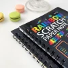 Rainbow Scratch Paper Note Children's Art Book Black DIY Rainbow Art Paper Card Neon Scratch Book with Wood Stick - Image 2