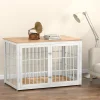 Rustic Heavy Duty Dog Crate Furniture for Extra Large Dogs, Decorative Pet House End Table, Wooden Cage Kennel Furniture Indoor, - Image 6
