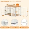 Rustic Heavy Duty Dog Crate Furniture for Extra Large Dogs, Decorative Pet House End Table, Wooden Cage Kennel Furniture Indoor, - Image 4