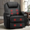 Power Lift Recliner Chair PU Leather with Massage for Elderly Ergonomic Lounge Chair Classic Single Sofa, Christmas Gift - Image 5
