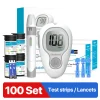 Blood Glucose Meter Glucometer Full Set Glucose Test Strips Medical Diabetes Blood Sugar Monitor bioland G-425-3 Complete Kit - Image 9