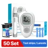 Blood Glucose Meter Glucometer Full Set Glucose Test Strips Medical Diabetes Blood Sugar Monitor bioland G-425-3 Complete Kit - Image 10