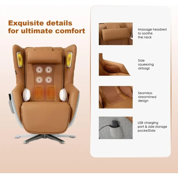 Recliner Massage Chair | Massage and Leisure Dual-Use Chair,Heated,Lazy Boy| Living Room, Bedroom | Sofa | Single,Christmas Gift - Image 5