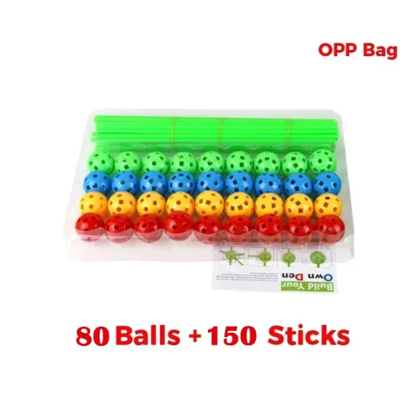 Kids Construction Toys Fort Tent Building Kits DIY 3D Play Tent House Sticks Design Building Tools Assemble Toys Children Gifts - Image 8