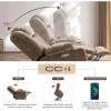 Oversized Power Lift Recliner Chair with Massage and Heat for Elderly,Overstuffed Wide Recliners, Breathable Leather Lift Chairs - Image 6