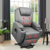 Power Lift Recliner Chair PU Leather with Massage for Elderly Ergonomic Lounge Chair Classic Single Sofa, Christmas Gift - Image 8