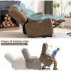 Oversized Power Lift Recliner Chair with Massage and Heat for Elderly,Overstuffed Wide Recliners, Breathable Leather Lift Chairs - Image 3