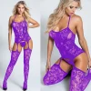 Colors Bodystocking XXXL Sexy Underwear Bodysuit Open Crotch Fetish Porno Sexi Women Crochless Teddy Lingerie Erotic Costumes - Image 10