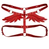 Fullyoung Sexy Lingerie Leather Harness Angel Wing Gothic Vitality Harajuku Waist Belt Garter Waistband Harness Punk Rave Garter - Image 41