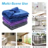 3/5/10pcs Car Wash Microfiber Towel Cleaning Drying Car Polishing Cloth Soft Edgeless Car Detailing Waxing Towel 40X40CM 350GSM - Image 6
