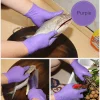 20/50PCS Disposable Nitrile Gloves Purple Powder-Free Rubber Hand Work Gloves for Mechanic Kitchen Beauty Household Cleaning - Image 14