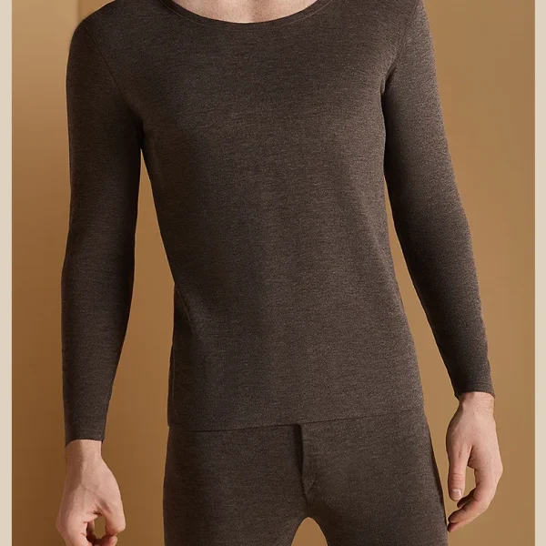 Autumn And Winter Women Sheep Wool Thermal Underwear Men's O Neck Warm Clothes Seamless Winter Clothes For Women Lingerie Set - Image 57