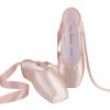 Girls Ballerina Ballet Pointe Shoes Pink Red Women Satin Canvas Ballet Shoes For Dancing - Image 5