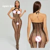New Sexy Lingerie Female Erotic Sexy Woman Full Body Stockings Perspective Temptation Hollow Breast Open Mesh Teddy Bodysuits - Image 20