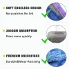 3/5/10pcs Car Wash Microfiber Towel Cleaning Drying Car Polishing Cloth Soft Edgeless Car Detailing Waxing Towel 40X40CM 350GSM - Image 5