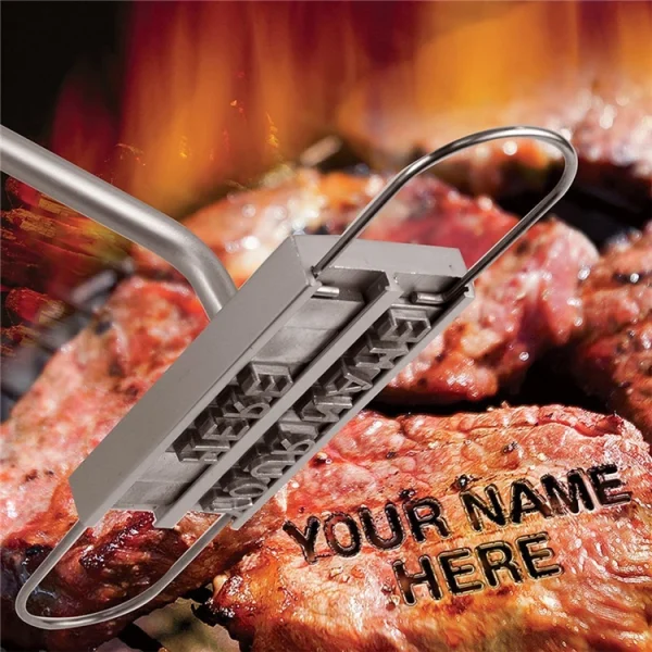 LMETJMA BBQ Meat Branding Iron with Changeable Letters Personalized Barbecue Grilling Meat Steak Names Marking Stamp Tool KC0299 - Image 9