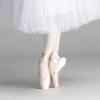 Girls Ballerina Ballet Pointe Shoes Pink Red Women Satin Canvas Ballet Shoes For Dancing - Image 3
