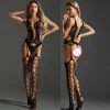 New Sexy Lingerie Female Erotic Sexy Woman Full Body Stockings Perspective Temptation Hollow Breast Open Mesh Teddy Bodysuits - Image 14