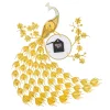 Luxury Peacock Wall Clock Metal 3D Art Decoration Wall Clock 8.26Inch Silent Quartz Scanning Movement Dining Room Decor - Image 9