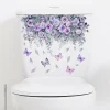 Green Plant Leaves Wall Sticker Bathroom Toilet Sticker WC Self Adhesive Mural Beautify Flower Home Decoration Decals bathroom - Image 3