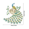 Luxury Peacock Wall Clock Metal 3D Art Decoration Wall Clock 8.26Inch Silent Quartz Scanning Movement Dining Room Decor - Image 7