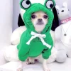 1PC Cute Frog Pet Sweater for Small and Medium Dogs - Green Dog Hoodie with Fun Design - Keep Your Pup Cozy and Stylish