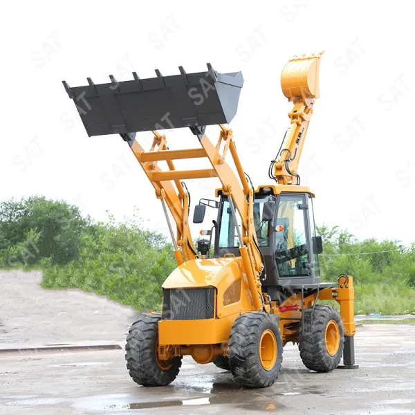 Farm 4wd loader backhoe mower 4x4 lawnmower single plough use tractor trenching machine agricultural agricolas mexico from China - Image 8