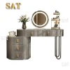 Best Selling Modern Dressing Table with Drawers Bedroom Furniture Solid Wood Dresser Table - Image 8