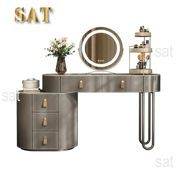 Best Selling Modern Dressing Table with Drawers Bedroom Furniture Solid Wood Dresser Table - Image 8