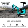 Customized Small Excavators from 1 to 2 Tons with Kubota Engines Optional Box Mower Attachments - Image 7