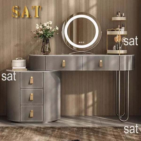 Best Selling Modern Dressing Table with Drawers Bedroom Furniture Solid Wood Dresser Table - Image 11
