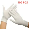 50/100PCS Pink Nitrile Gloves Disposable Powder Free Household Cleaning Gloves for Kitchen Gardening Working Beauty Nail Gloves - Image 10