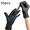 Black Disposable Nitrile Gloves, Household Cleaning Disposable Nitrile Gloves, Hairdressing and Nail Art Tools - Image 10