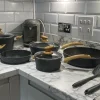 Induction Cookware Sets - 12 Piece Cooking Pan Set, Granite Nonstick Pots and Pans Set - Image 9