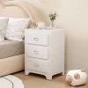 PK93 INS Home Storage Cabinet, Sofa Side Table, Pink Bedside Dresser, Multi-Layer Chest of Drawers, Sturdy Solid Wood - Image 8