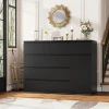 5 Drawer Dresser, Dresser Modern Dresser for TV Stand, Double Dresser Wide Storage Chests of Drawer with Door, Deep Drawers