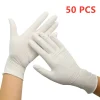 50PCS Pink Nitrile Gloves Disposable Powder Free Household Cleaning Gloves for Kitchen Gardening Working Dishwashing Industrial - Image 9