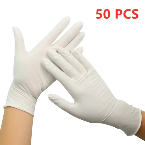 50PCS Pink Nitrile Gloves Disposable Powder Free Household Cleaning Gloves for Kitchen Gardening Working Dishwashing Industrial - Image 9