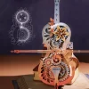 Robotime Rokr 3D Wooden Puzzle Symphony of Gorgeous Dreams Mechanical Music Box Pre-colored Design Gift for Family Kids BuildToy - Image 5