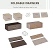 4-Drawer Dresser Storage Tower Sturdy Steel Frame Wood Top for Bedroom Hallway - Image 3