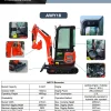 Customized Small Excavators from 1 to 2 Tons with Kubota Engines Optional Box Mower Attachments - Image 12