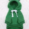 1PC Cute Frog Pet Sweater for Small and Medium Dogs - Green Dog Hoodie with Fun Design - Keep Your Pup Cozy and Stylish - Image 3