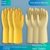 1 Pair Thick Rubber Gloves Plastic Latex Wear-Resistant Dishwashing Household Labor Protection Glove Car Wash Waterproof Kitchen - Image 2