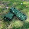 TAIMIMEI 1 Pair Lawn Aerator Spikes Shoes Grass Cultivator Shoes Spikes Nail Aerators Yard Garden Tool Soil Scarifiers Shoes - Image 2