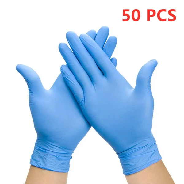 50PCS Pink Nitrile Gloves Disposable Powder Free Household Cleaning Gloves for Kitchen Gardening Working Dishwashing Industrial - Image 8
