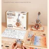 Robotime Rokr 3D Wooden Puzzle Symphony of Gorgeous Dreams Mechanical Music Box Pre-colored Design Gift for Family Kids BuildToy - Image 13