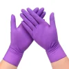 20/50PCS Disposable Nitrile Gloves Purple Powder-Free Rubber Hand Work Gloves for Mechanic Kitchen Beauty Household Cleaning