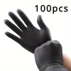 Black Disposable Nitrile Gloves, Household Cleaning Disposable Nitrile Gloves, Hairdressing and Nail Art Tools - Image 12