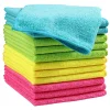 12pcs Microfiber Cleaning Cloth 30X30 cm ,12 Pack Cleaning Rag, Cleaning Towels with 4 Color Assorted,11.8"X11.8"
